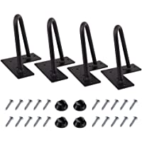 Patas de horquilla 4 pulgadas juego de 4- DIY muebles metal patas de mesa perfectas para gabinete- armario- gabinetes de…